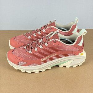 Merrell Moab Speed 2 Athletic Trail Hiking Shoes Womens 11 Sedona Red Lace Up